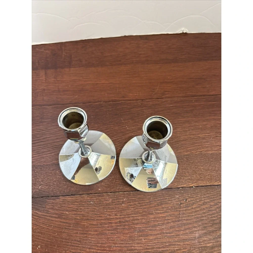 Pair IRVINWARE‎ Silvertone Chrome 4.5